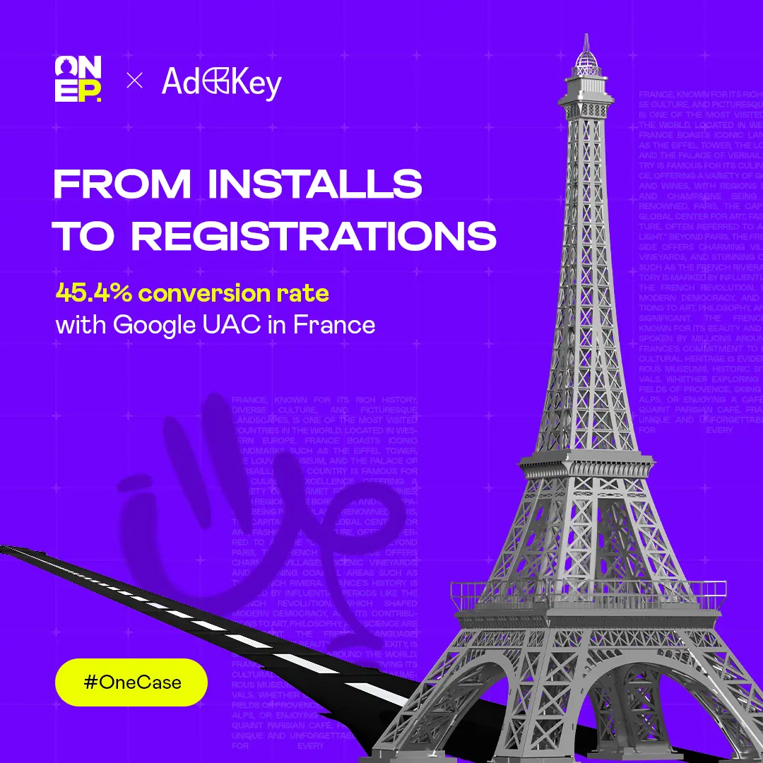From installs to registrations: 45.4% conversion rate with Google UAC in France image