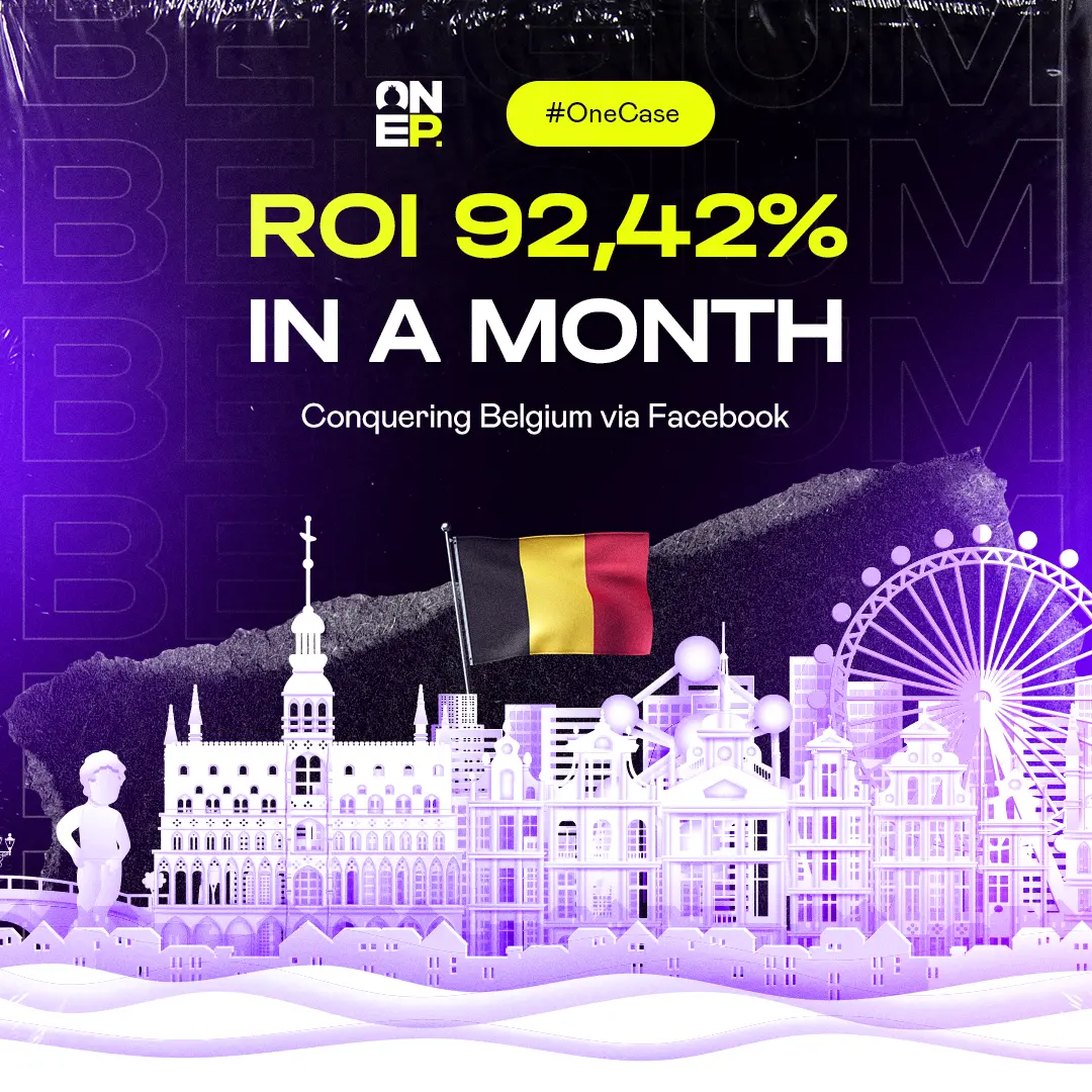 Conquering Belgium through Facebook - ROI 92.42% in one month image